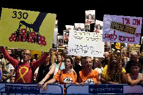 Israelis Attend Rally In Support Of Hostages Held By Hamas