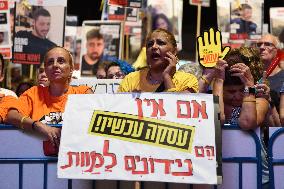 Israelis Attend Rally In Support Of Hostages Held By Hamas