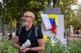 Venezuelans Living In LIsbon Gathered In Support Of María Corina Machado And Edmundo Gonzalez