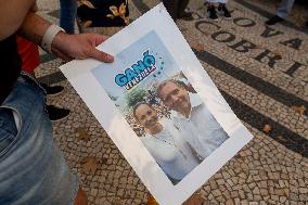 Venezuelans Living In LIsbon Gathered In Support Of María Corina Machado And Edmundo Gonzalez