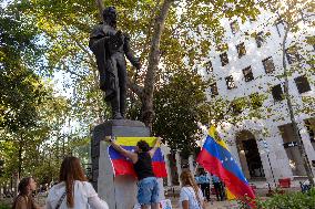 Venezuelans Living In LIsbon Gathered In Support Of María Corina Machado And Edmundo Gonzalez