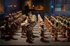 Pottery Figurines on Display at Xi 'an Museum