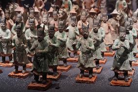 Pottery Figurines on Display at Xi 'an Museum