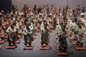 Pottery Figurines on Display at Xi 'an Museum