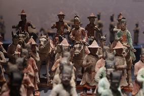 Pottery Figurines on Display at Xi 'an Museum