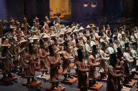 Pottery Figurines on Display at Xi 'an Museum