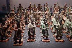 Pottery Figurines on Display at Xi 'an Museum