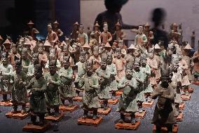 Pottery Figurines on Display at Xi 'an Museum