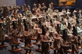 Pottery Figurines on Display at Xi 'an Museum