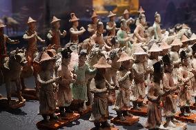 Pottery Figurines on Display at Xi 'an Museum