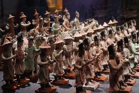 Pottery Figurines on Display at Xi 'an Museum