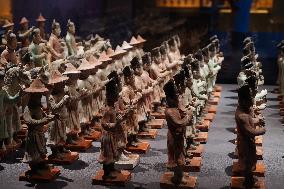 Pottery Figurines on Display at Xi 'an Museum