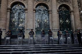 Preparations For The Last And 6th Government Report Of Andres Manuel Lopez Obrador, President Of Mexico