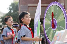 Schools across China hosted activities to mark the start of the new semester