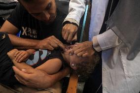 Vaccination in Naser hospital - Gaza