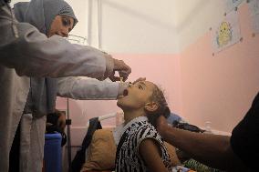 Vaccination in Naser hospital - Gaza