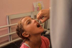 Vaccination in Naser hospital - Gaza