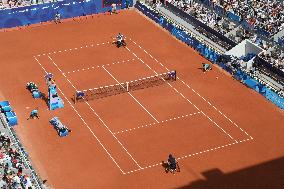 Paris 2024 Paralympics - Wheelchair Tennis - Stephane Houdet qualified - Roland Garros