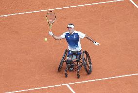 Paris 2024 Paralympics - Wheelchair Tennis - Stephane Houdet qualified - Roland Garros