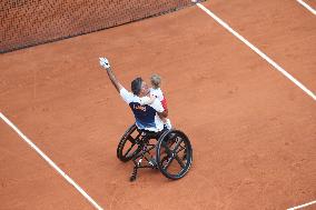 Paris 2024 Paralympics - Wheelchair Tennis - Stephane Houdet qualified - Roland Garros