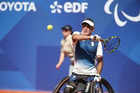 Paris 2024 Paralympics - Wheelchair Tennis - Stephane Houdet qualified - Roland Garros