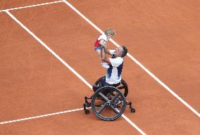 Paris 2024 Paralympics - Wheelchair Tennis - Stephane Houdet qualified - Roland Garros