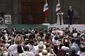 President Lopez Obrador Holds His Last Government Report