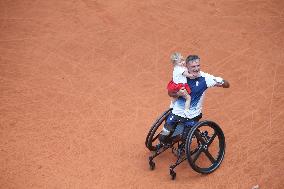 Paris 2024 Paralympics - Wheelchair Tennis - Stephane Houdet qualified - Roland Garros