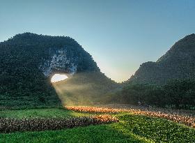 Beam Through Hole in Yongzhou