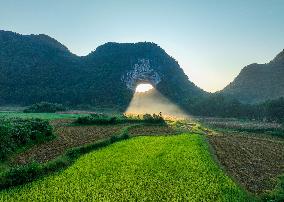 Beam Through Hole in Yongzhou