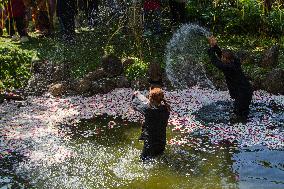 Irung Irung Cai Traditional Ceremony To Protect Water Springs In Bandung West Java