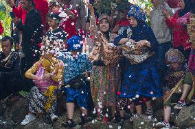 Irung Irung Cai Traditional Ceremony To Protect Water Springs In Bandung West Java