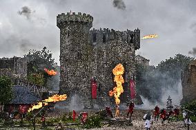 Puy Du Fou Theme Park Illustration