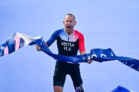 Paris 2024 Paralympics - Para Triathlon - Jules Ribstein Wins Gold