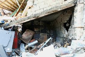 Kyiv lyceum damaged by Russian missile attack