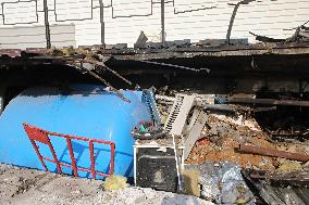 Kyiv lyceum damaged by Russian missile attack