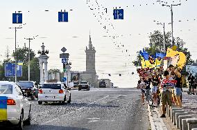 Rally in  support of Ukrainian POWs in Zaporizhzhia