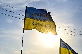 Rally in  support of Ukrainian POWs in Zaporizhzhia