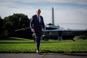 Joe Biden Arrives At White House - Washington