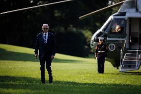 Joe Biden Arrives At White House - Washington