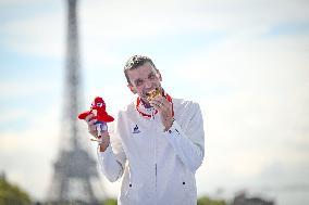 Paris 2024 Paralympics - Para Triathlon - Alexis Hanquinquant Wins Gold