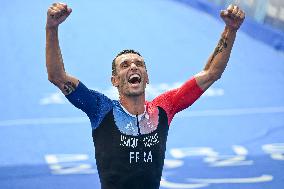 Paris 2024 Paralympics - Para Triathlon - Alexis Hanquinquant Wins Gold