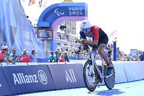 Paris 2024 Paralympics - Para Triathlon - Alexis Hanquinquant Wins Gold