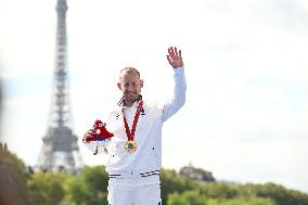 Paris 2024 Paralympics - Para Triathlon - Jules Ribstein Wins Gold