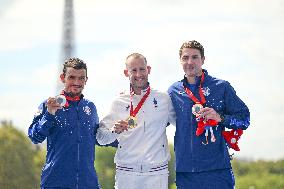 Paris 2024 Paralympics - Para Triathlon - Jules Ribstein Wins Gold