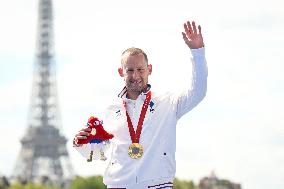 Paris 2024 Paralympics - Para Triathlon - Jules Ribstein Wins Gold