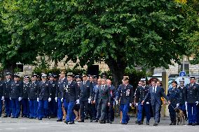 Tribute Ceremony For French Gendarme Killed During A Road Check - Nice