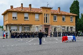 Tribute Ceremony For French Gendarme Killed During A Road Check - Nice