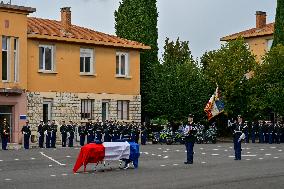 Tribute Ceremony For French Gendarme Killed During A Road Check - Nice