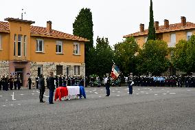 Tribute Ceremony For French Gendarme Killed During A Road Check - Nice